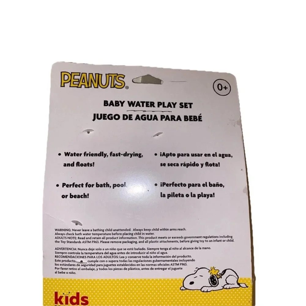 Peanuts‎ Snoopy Baby Water Play Set Bath Pool Toy 0+ New